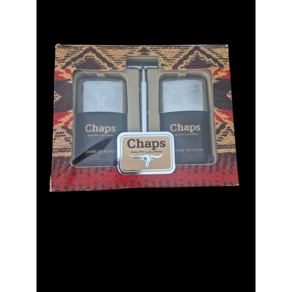 Vintage Original Ralph Lauren CHAPS 1.8 FL OZ 55 ML Cologne After Shave & Razor